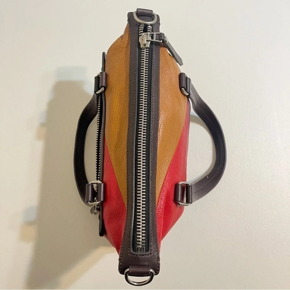Fossil Dawson Patchwork Colorblock Leather Bag - Picture 5 of 11